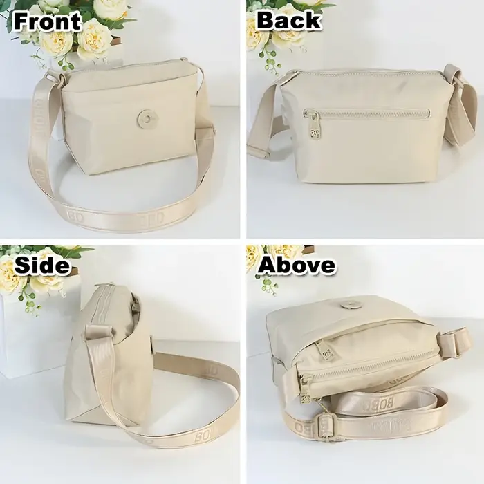Sacs à bandoulière tendance pour femmes, sac messager, matériau en nylon de haute qualité, 3 poches,