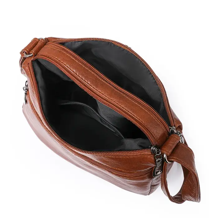 Sac à bandoulière en cuir vintage pour femme