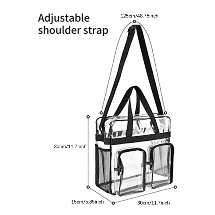 Sac à bandoulière Transparent Portable