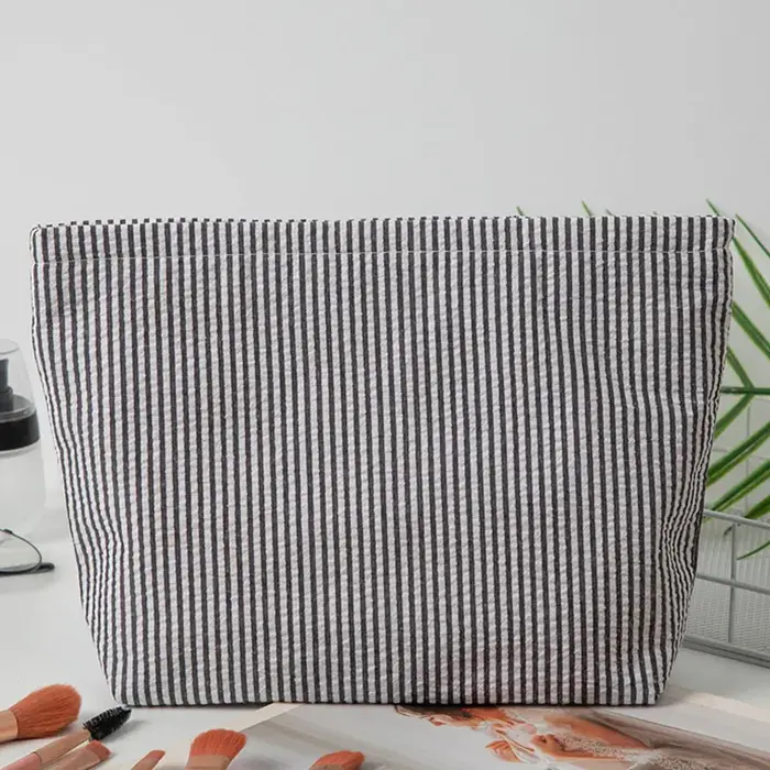 Trousse de Maquillage en Gaze Bulle pour Femme, Sac à Main Grande Capacité, Trousse de Toilette Brod