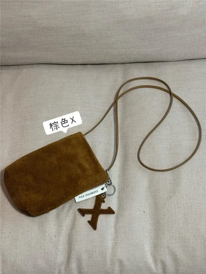 Mini sac portable en daim pour téléphone portable