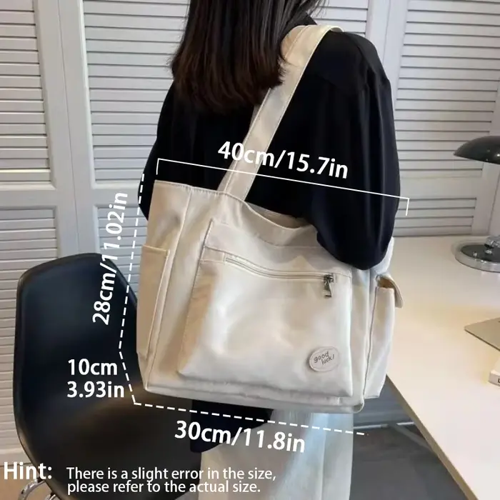 Sac à bandoulière mode femme classe grande capacité sac fourre-tout étudiant nouveau sac à main de banlieue en toile sacs de transport cabas sac écologique