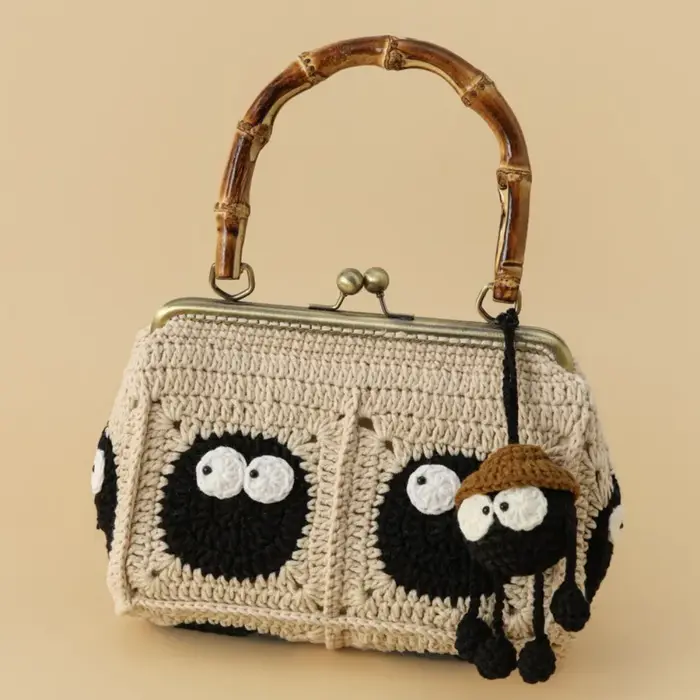Sac à main tissé à la main pour femmes, Style élégant, sac de Festival en bambou doré, bouche de cha