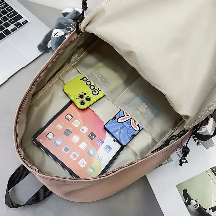 Sac à dos pour femmes, couleur unie