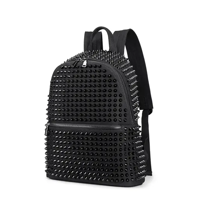 JIEROTYX – sacs à dos à rivets en cuir souple lavé pour femmes, sacoches d'école pour filles, sacs P