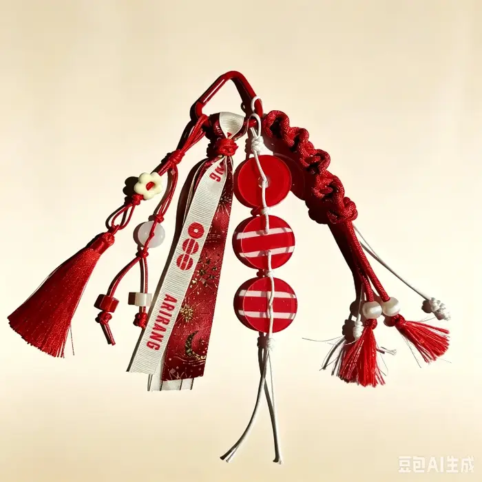 En stock : Charm de sac en corde tressée fait main Bte