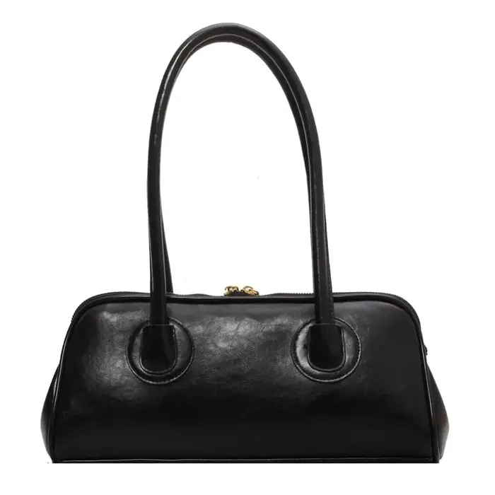 Sac à main classique en cuir, sac à bandoulière rétro Simple sous les bras, sac fourre-tout Baguette