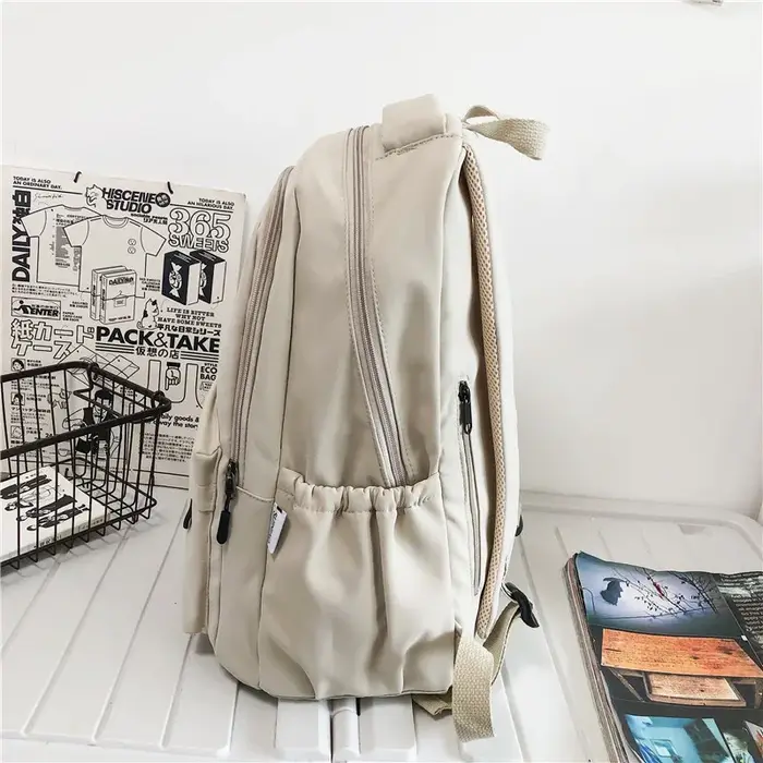 Sac à dos de couleur unie pour femmes