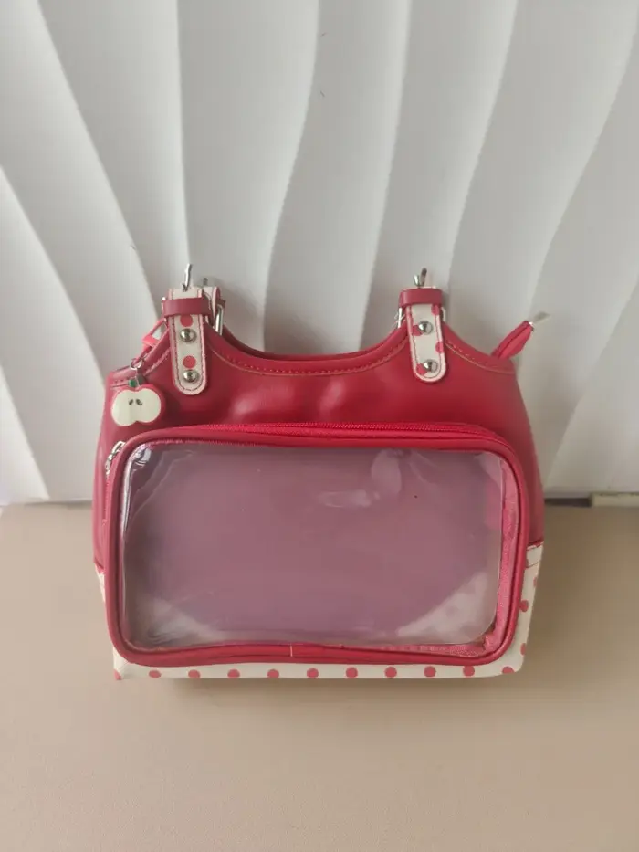 Doux Transparent Ita sacs pour Femme point imprimé pomme Sac à bandoulière sous les bras Bolso beau Sac