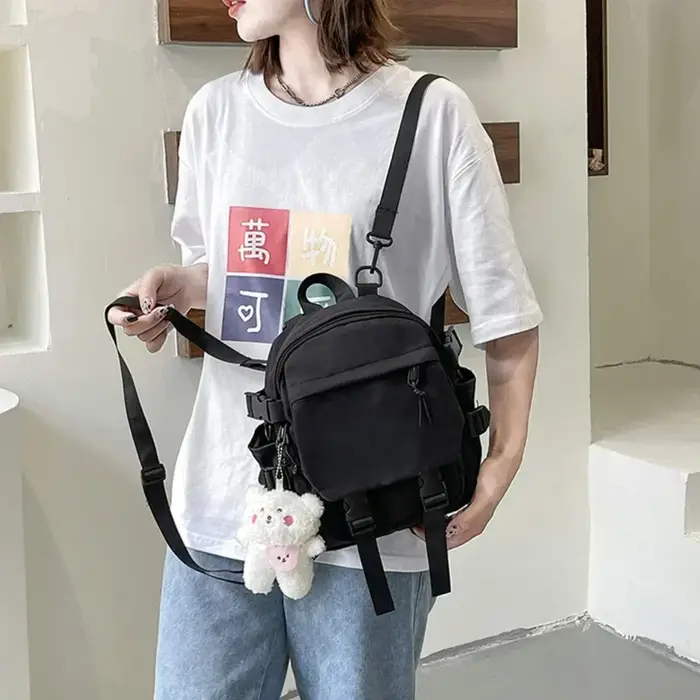 Mode Kawaii Mini sac à dos femmes sac à bandoulière pour adolescentes multi-fonction petit sac à dos dames Travle école sacs à dos