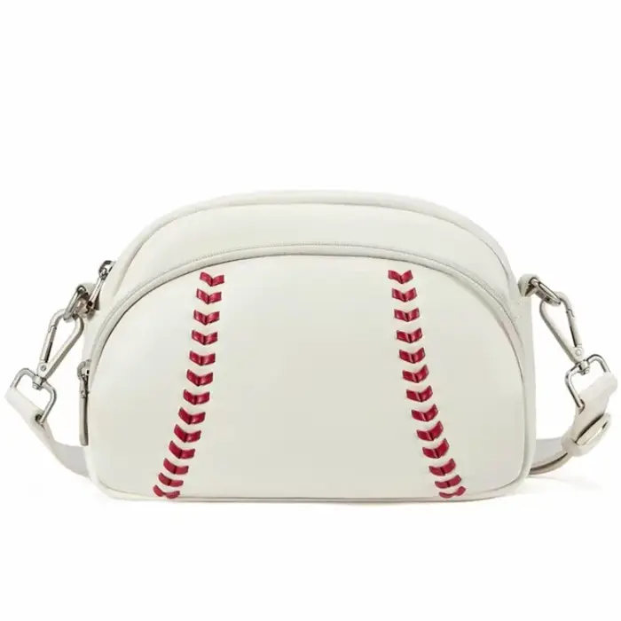 Nouveau sac à bandoulière en cuir de Style Baseball populaire rétro avec bandoulière à fermeture écl