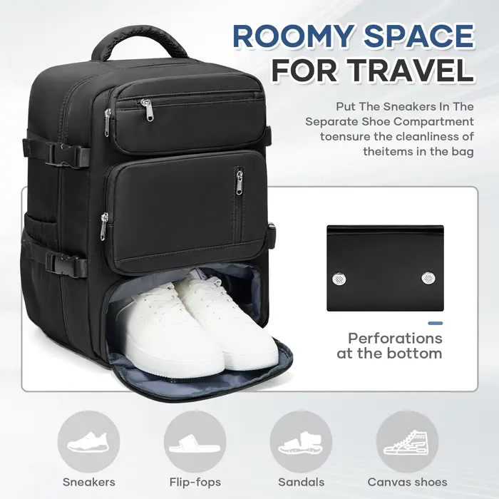 Sac à dos de voyage sac de cabine d'avion sac à dos Ryanair 40x20x25 bagages pochette d'ordinateur antivol hommes femmes sac pour sport Trekking