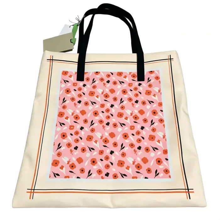Sacs en toile carrés, sacs de shopping décontractés