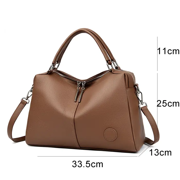 Sacs de marque originaux en cuir véritable ciré à l'huile, sac fourre-tout de grande capacité, sacs