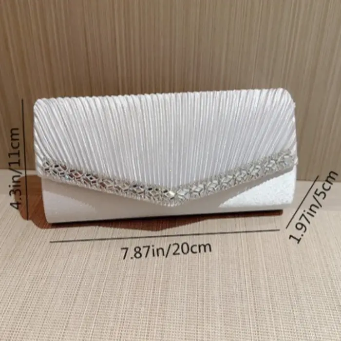 Femmes soirée pochettes élégant luxe femme argent/noir/blanc pochette de mariage sac à main fête sac