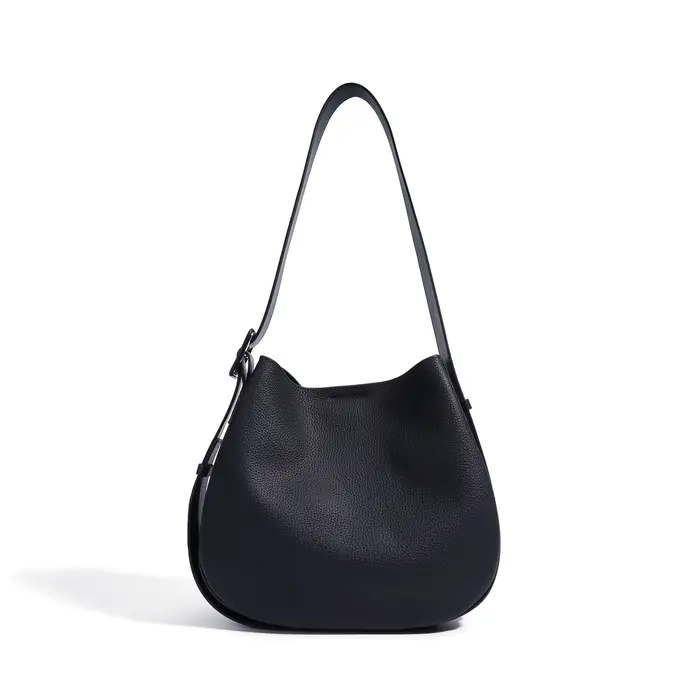 2026 Lavande demi-rond seau fourre-tout grande large sangle réglable femmes aisselle sac à bandoulière pleine fleur en cuir de vache dames sac à main