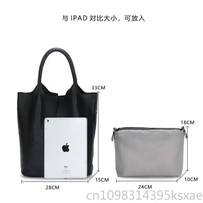 Sac à main en cuir véritable pour femme