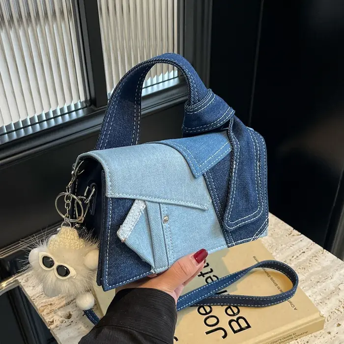 Sac à bandoulière en jean pour femme