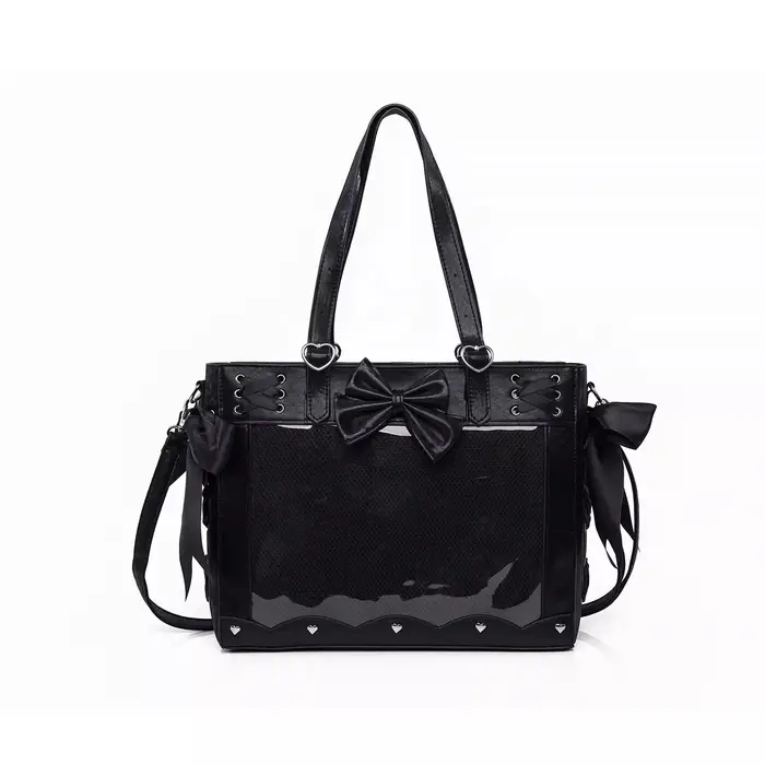 Bandage Bow épaule Ita Sac haute capacité Sac Femme utilisation quotidienne Bolso sacs originaux pou