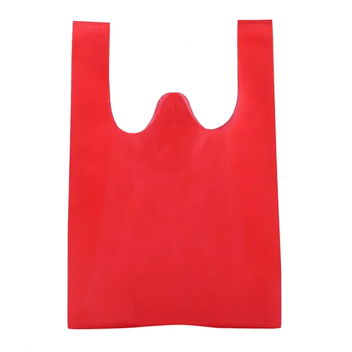 Sac à provisions en tissu non tissé avec logo imprimé personnalisé, sac réutilisable, logo personnal