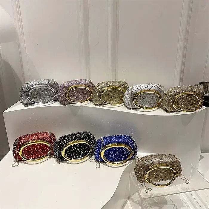 Pochette de soirée de mariage rouge pour femmes