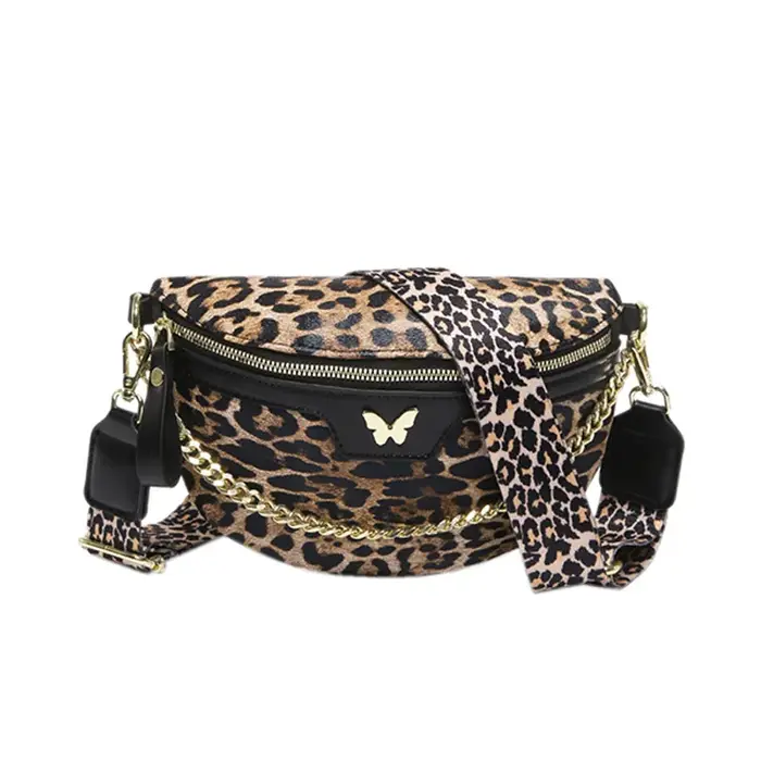 Sac banane imprimé léopard pour femme