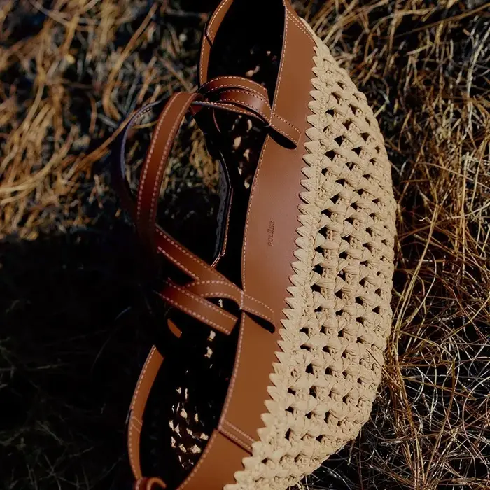 Sac fourre-tout tissé minimaliste