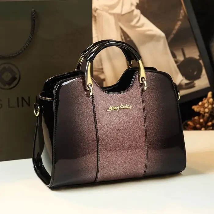 Nouveau Sac à Main Femme en Cuir Verni Tendance 2026