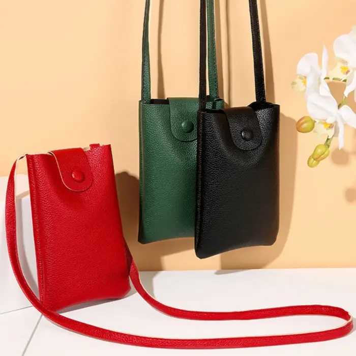 Petit sac à bandoulière sac de téléphone design femmes sac en cuir souple léger mode sac