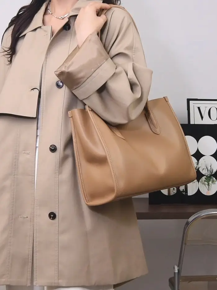 Sac à main en cuir véritable pour femme