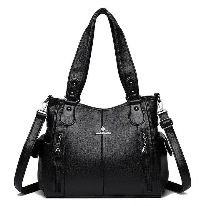 Sac à bandoulière en cuir souple de qualité supérieure