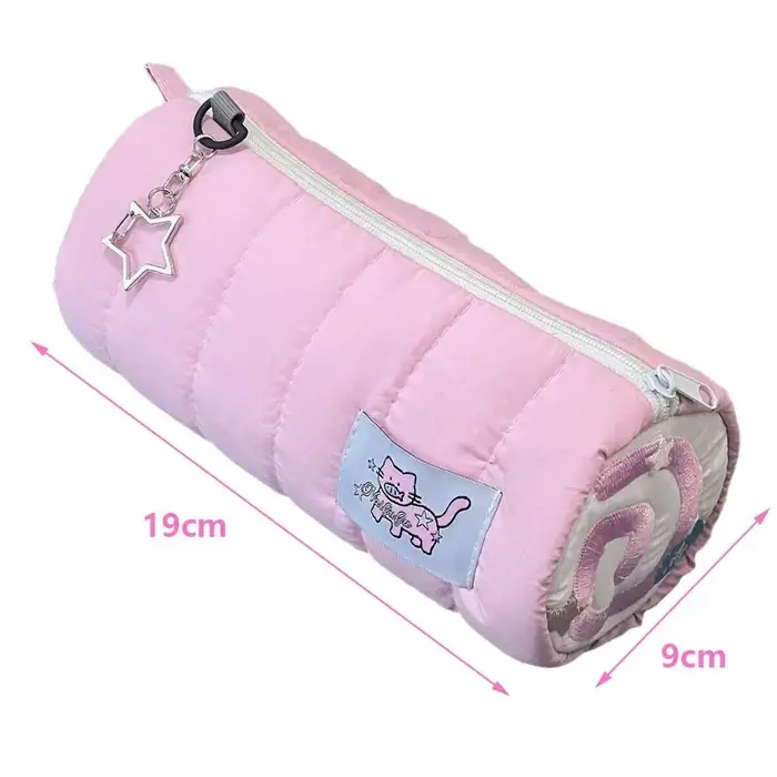 INS – sac à stylos rose de grande capacité