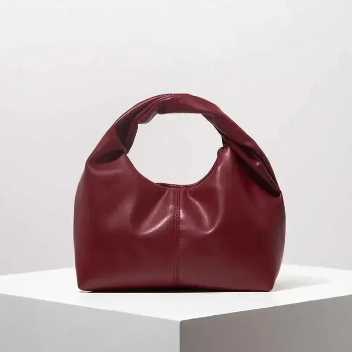 Pochette supérieure de couleur unie, sac carré torsadé élégant, Simple et polyvalent, sacs de stylis