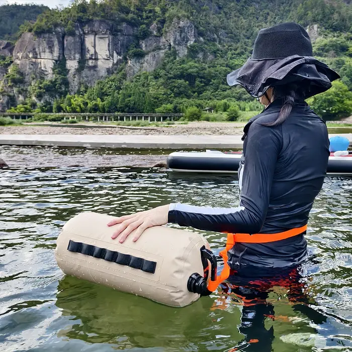 Sac flottant multifonctionnel pour la natation avec ceinture