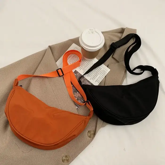 Sac à bandoulière en Nylon Orange pour femmes