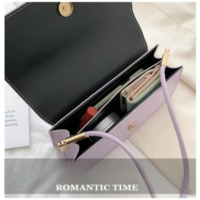 Sac à bandoulière en cuir PU pour femmes