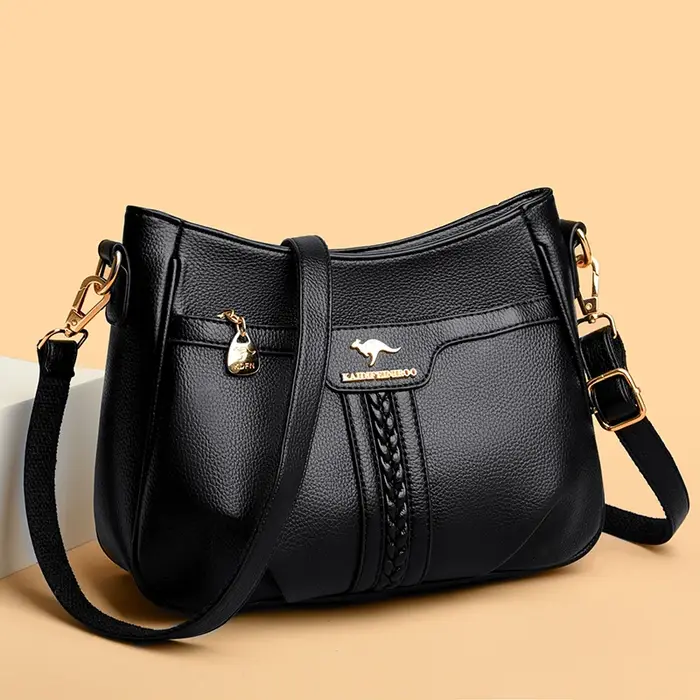 Véritable haute qualité en cuir souple femmes sac à main tendance concepteur femme sac à bandoulière décontracté épaule