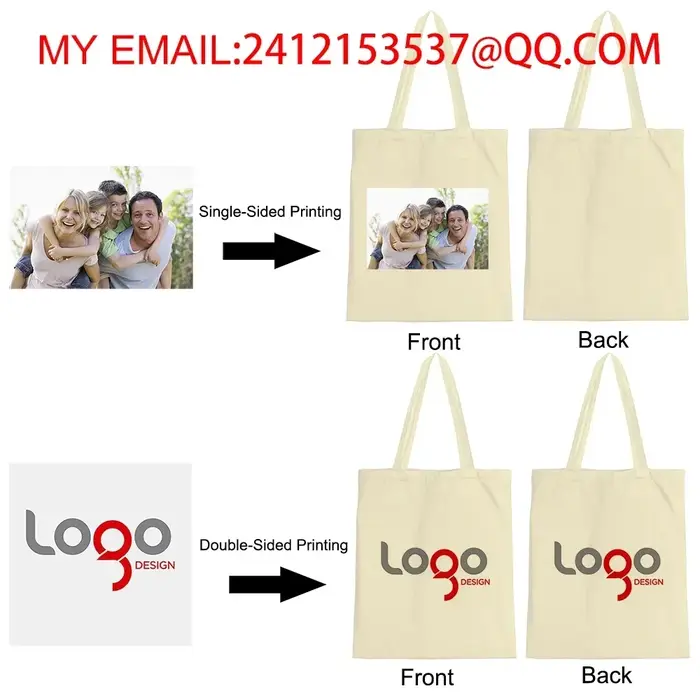 Ajouter votre Logo sac fourre-tout en toile personnalisable grands sacs à main de créateur pour femmes