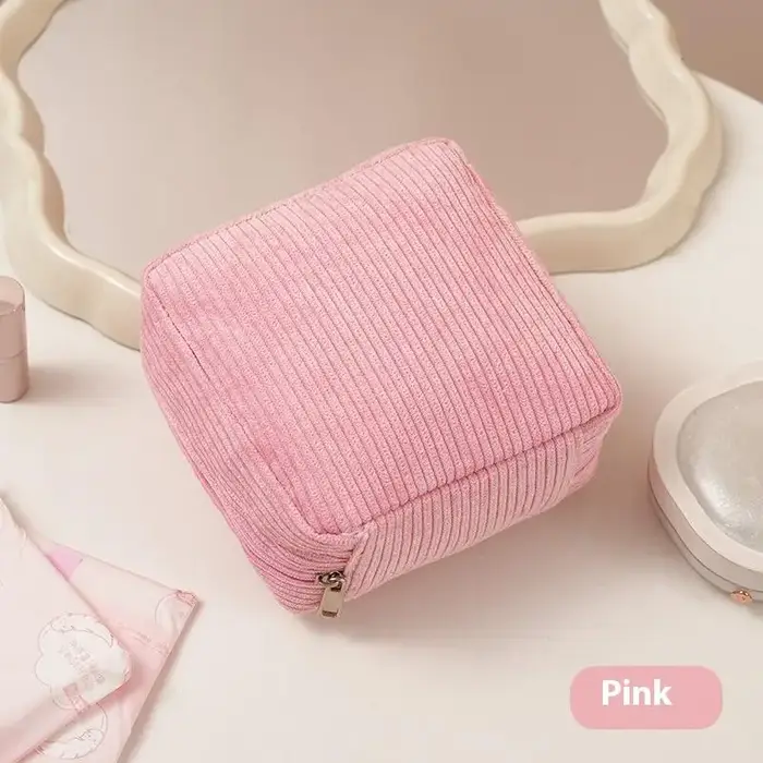Pochette de rangement mignonne pour cosmétiques, étui pour câbles, trousse de toilette, pochette pou