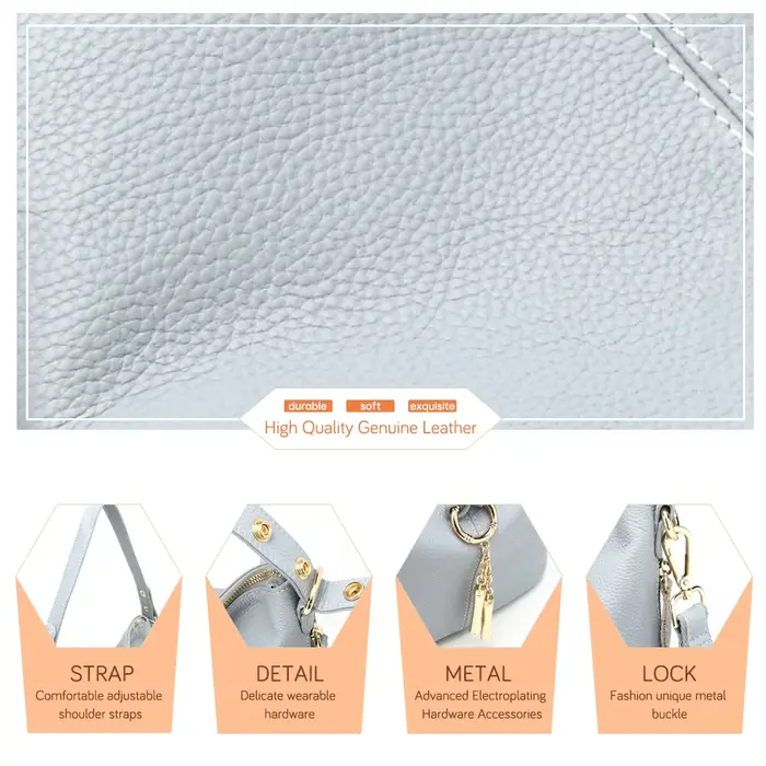 Zency – sac à bandoulière en cuir véritable pour femmes, nouvelle mode, avec pompon en métal, sacoch