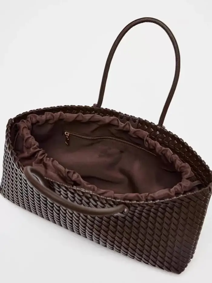 Sacs à main de luxe tissés en cuir végétalien pour femmes