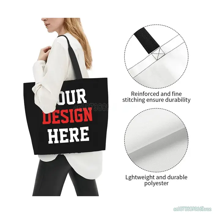 Sac fourre-tout personnalisé de grande capacité pour femmes