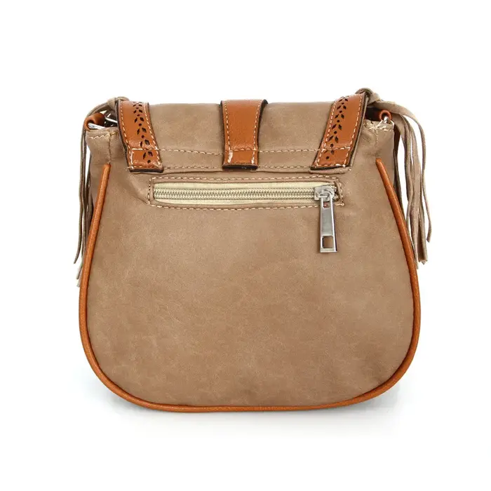 Sac à bandoulière à pompon pour femme