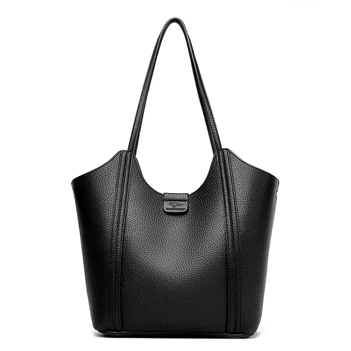 Sac à Main Élégant en Cuir de Qualité pour Femme, à Poignée Supérieure, Solide, à Bandoulière, Décon