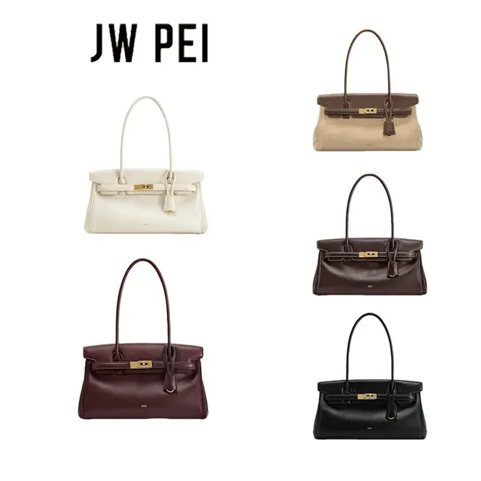 Sac à main JW PEI Yara pour femme, sac fourre-tout noir en cuir végétalien, sac à bandoulière de cré