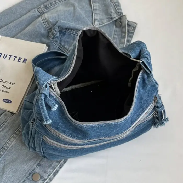 Sac à bandoulière Vintage en Denim pour femmes
