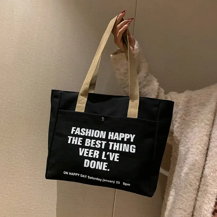 Sacs fourre-tout en toile pour femmes, sac de grande capacité, sac de transport pour ordinateur port