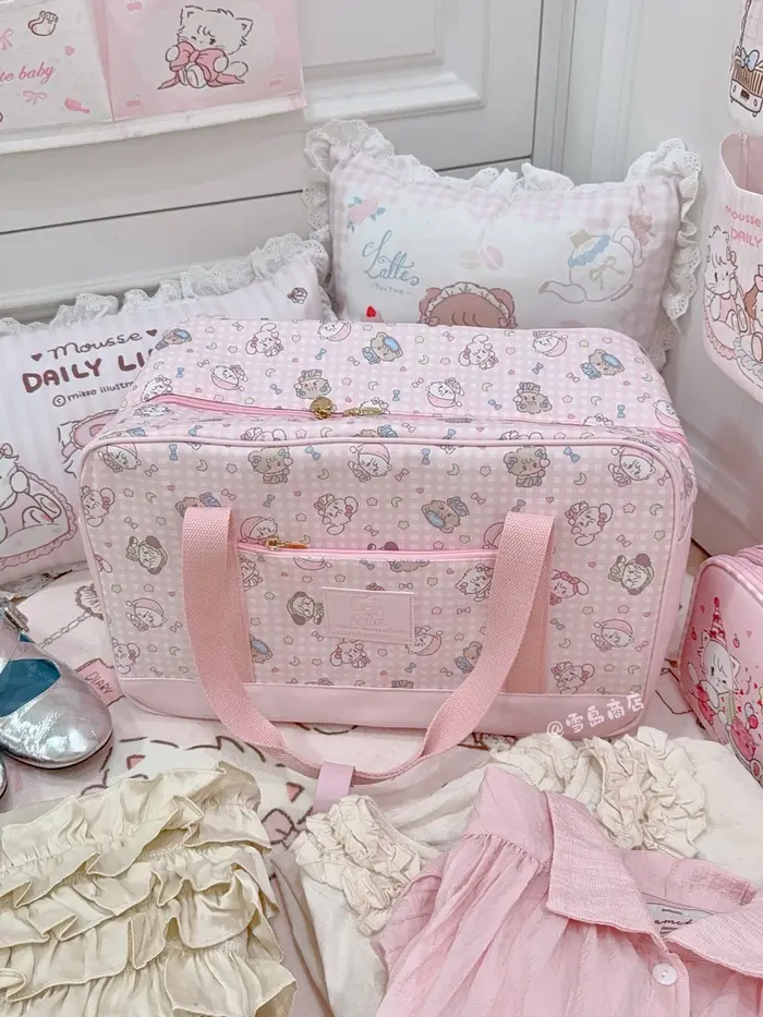 Nouveau Kawaii Mikko sac à main grande capacité sac de voyage sac de rangement Anime