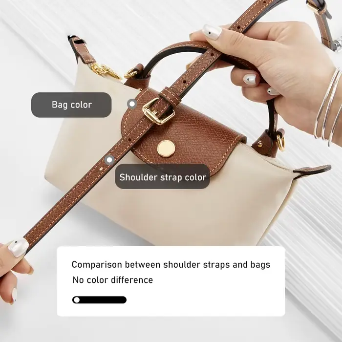 Sangle de sac à bandoulière en cuir pour Longchamp Mini