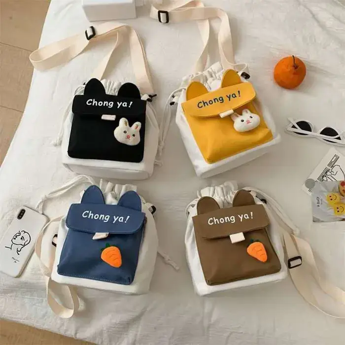 Sac à bandoulière en toile pour femmes
